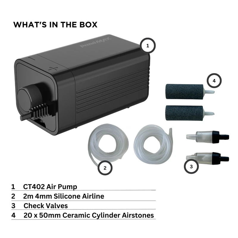 PondMAX Air Pump - CT402 | Dual Outlet 2.8 L/Min
