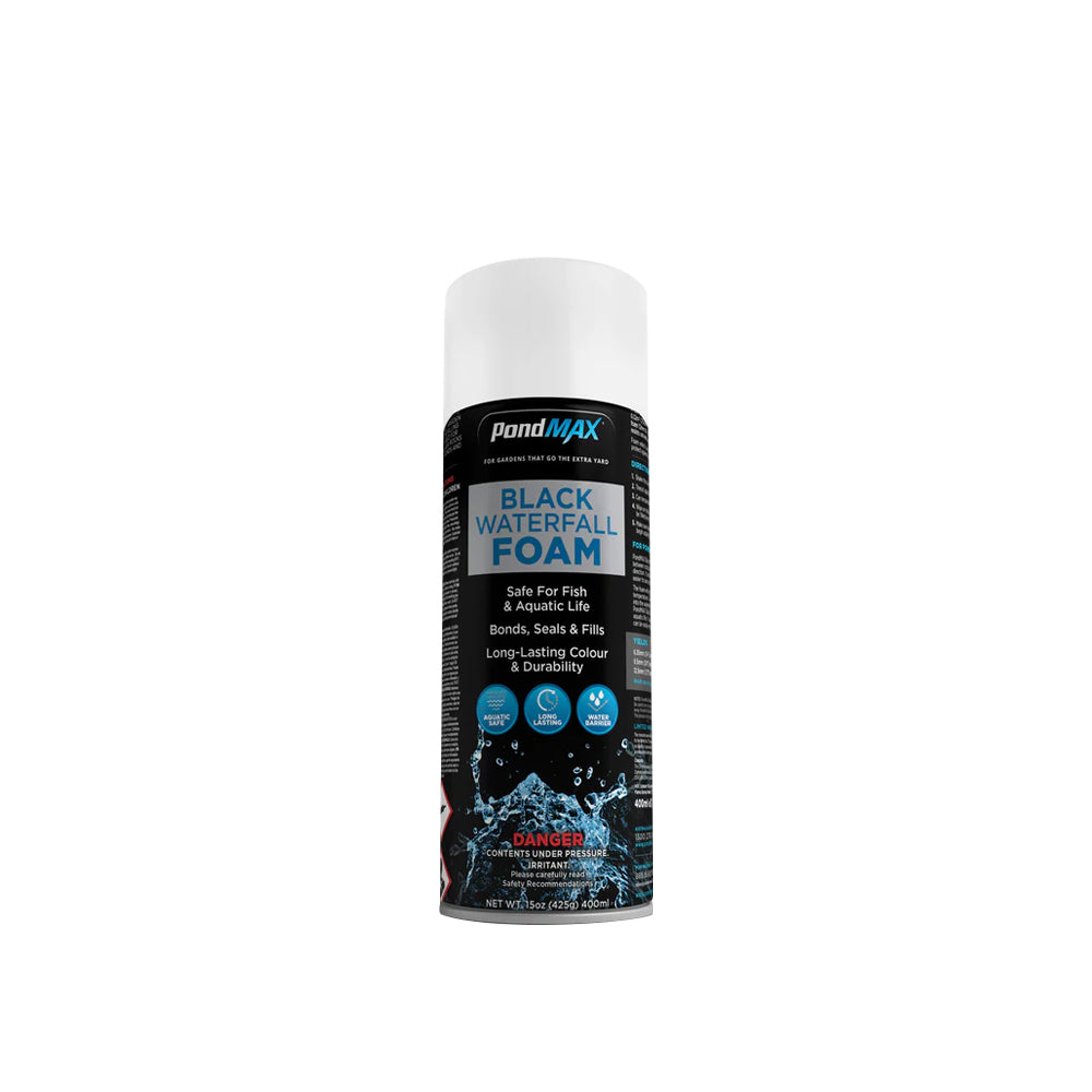 PondMAX 1Black Waterfall Foam Can - 330ML | UV Stablised