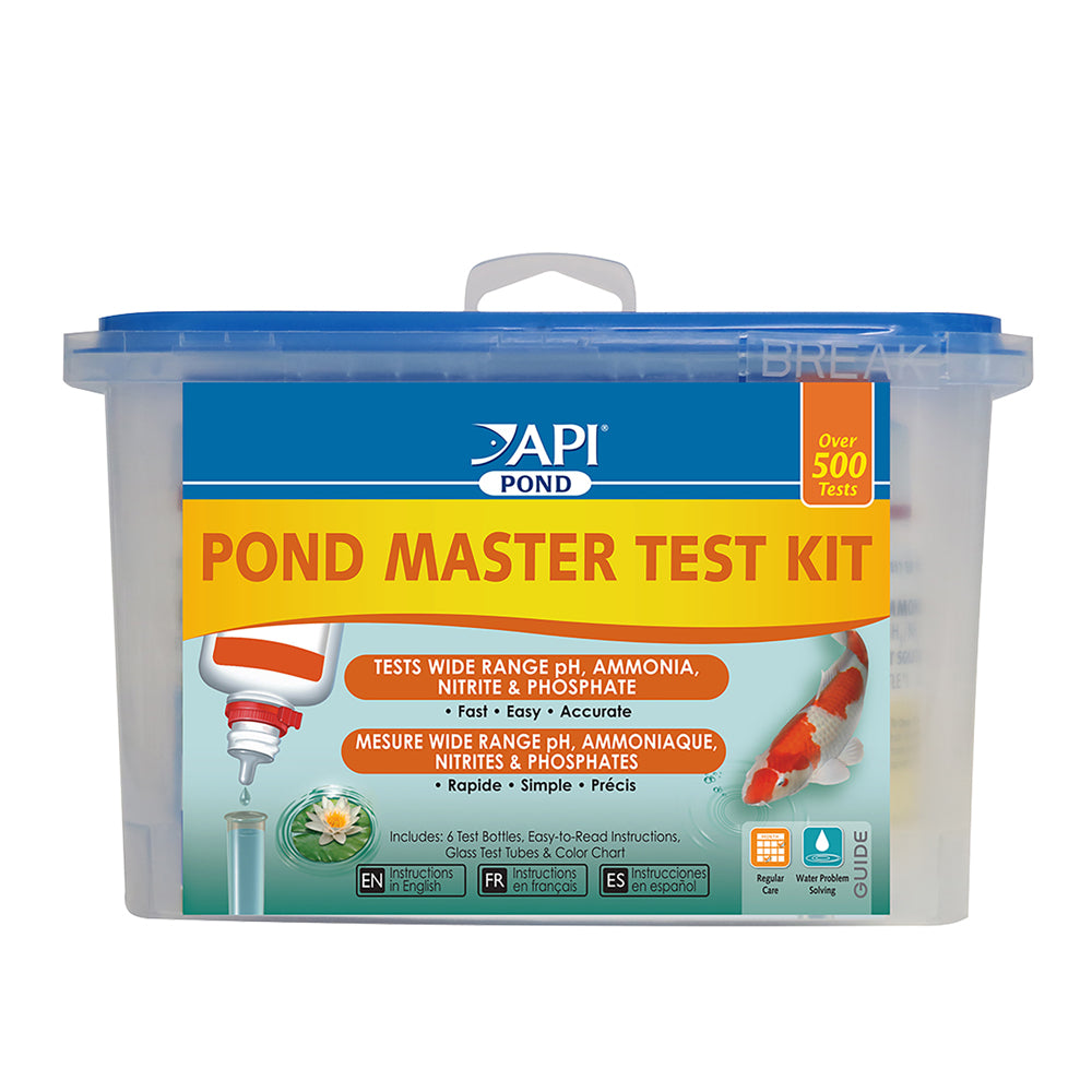 API Pond Master Test Kit - 500 Tests | Tests for pH, Ammonia, Nitrite, & Phosphate