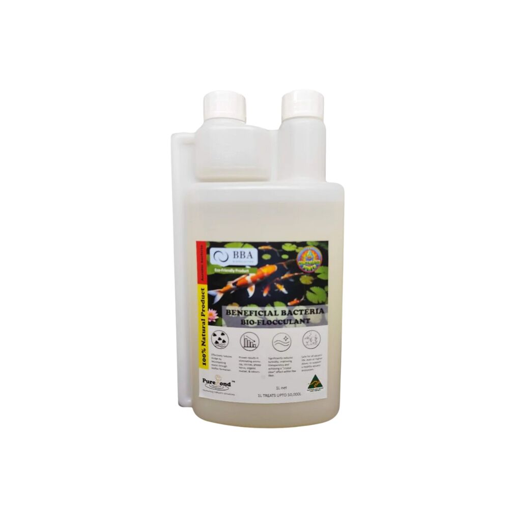 BBA PurePond Bioflocculant - 1L | Biological Water Clarifier