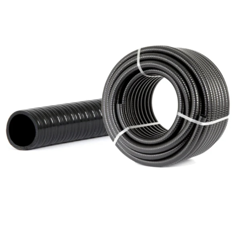 PondMAX Heavy Duty Ribbed Tubing - 12MM x 30M | UV Stabilised