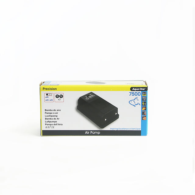 Aqua One Precision 7500 Aquarium Air Pump 2 x 180L/H | Twin Outlet