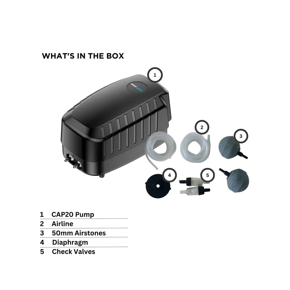 PondMAX Air Pump - CAP20 | Flow Rate 13 L/Min x 2