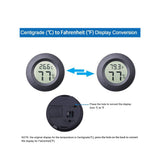 Mini Round Digital Hygrometer & Thermometer | Temp & Humidity Monitor
