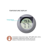 Mini Round Digital Hygrometer & Thermometer | Temp & Humidity Monitor