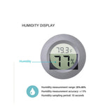 Mini Round Digital Hygrometer & Thermometer | Temp & Humidity Monitor