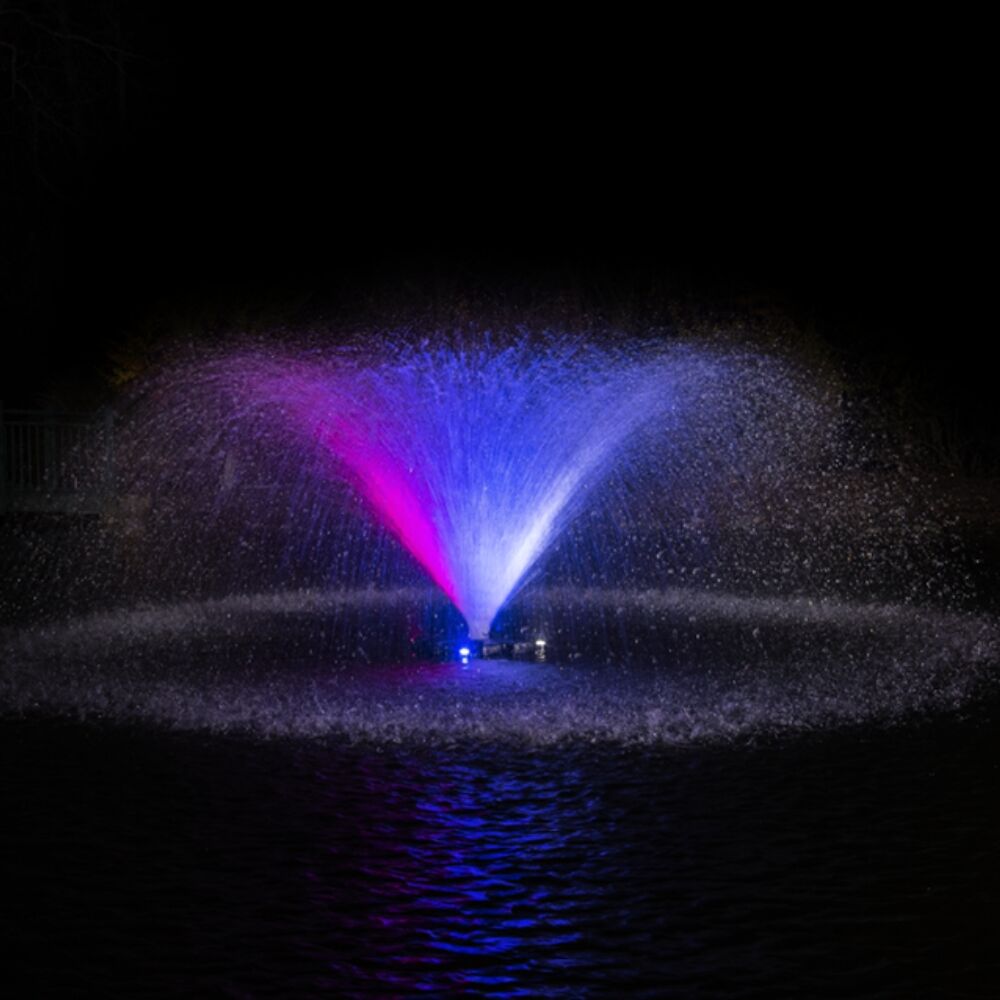 Otterbine Fractional Series All-in-One Small Pond Aerator w/ Deluxe RGBW - 30M Cable | 1/2 HP