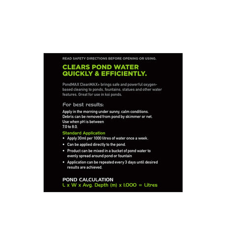 PondMAX CleanMAX+ Algaecide - 940ML