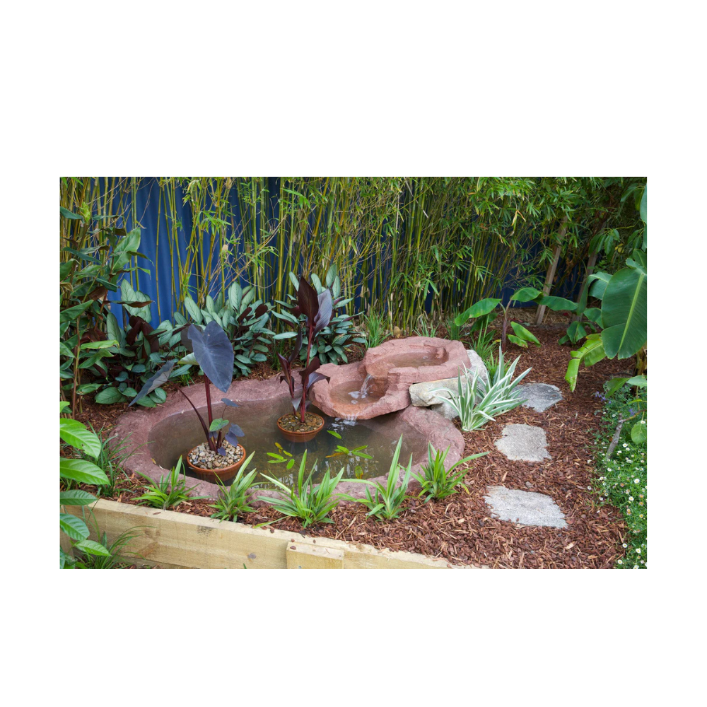 PondMAX Medium Rock Look Pond - 1060 x 1350 x 380MM | Natural Finish | 165L